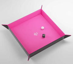 Gamegenic Dice: Magnetic Dice Tray Square Pink Black GGS60049